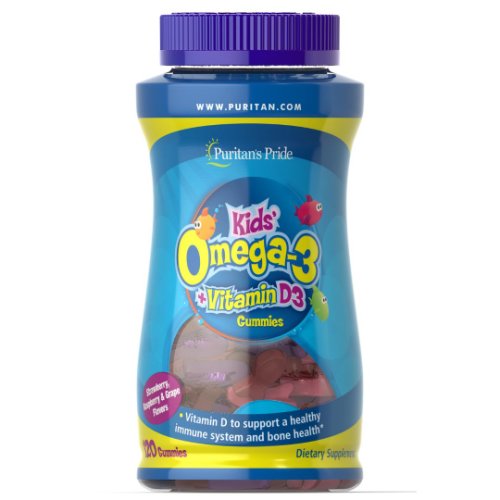 Omega 3 și Vitamina D3 pentru copii-120 jeleuri