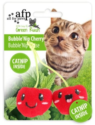 ALL FOR PAWS Jucărie pentru pisici Cireşe, cu iarba pisicii