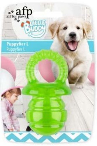ALL FOR PAWS Little Buddy Jucărie pentru câini Suzetă verde, mărimea L 13x7,7x6c