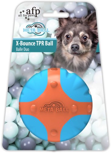 ALL FOR PAWS Meta Ball Minge pentru câini TPR X-Bounce, 6,5 cm